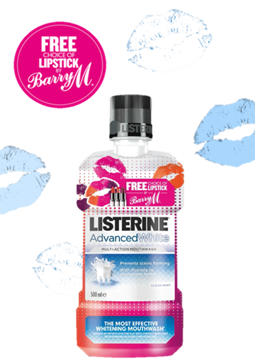 ADD POWER TO YOUR SMILE WITH LISTERINE ADVANCED WHITE'